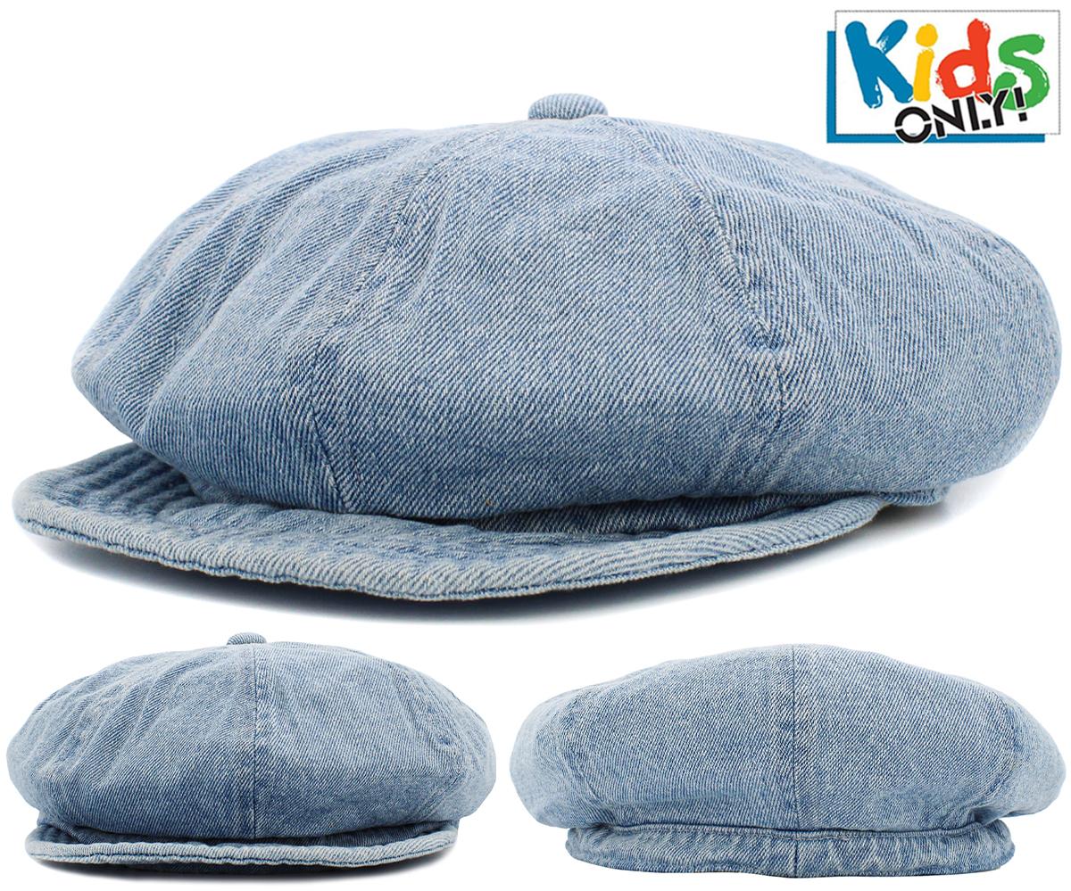 KBM-203 DENIM Junior-Size Newsboy Cotton - Ivy